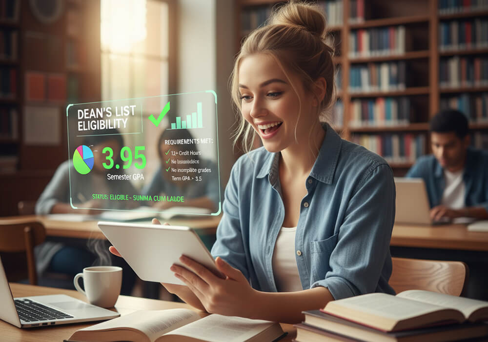 Dean’s list thresholds chart