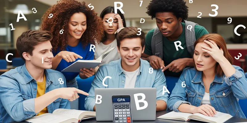 Student using an online GPA calculator for a transcript audit.
