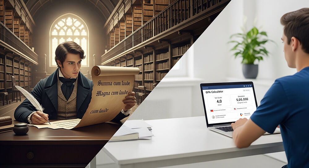 An infographic on the history of GPA for scale comparison