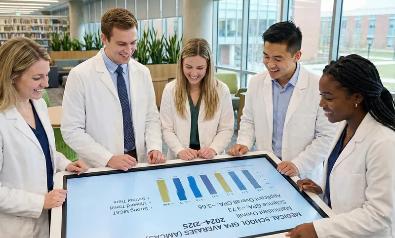 weighted-vs-unweighted-gpa medical school GPA averages reference chart