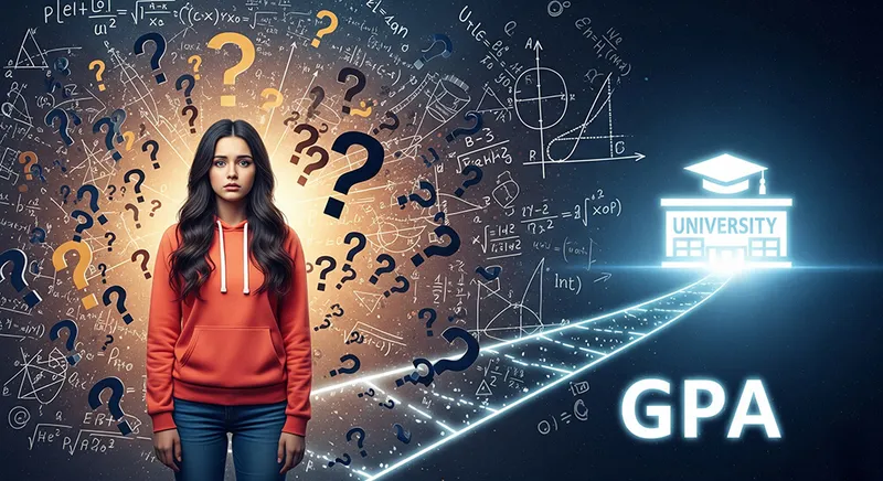 Image debunking common weighted GPA myths for a transcript audit.